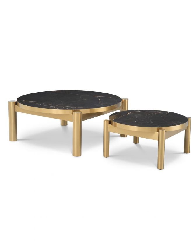 Quest coffee table brass