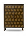 Kumo cabinet dark brown oak veneer