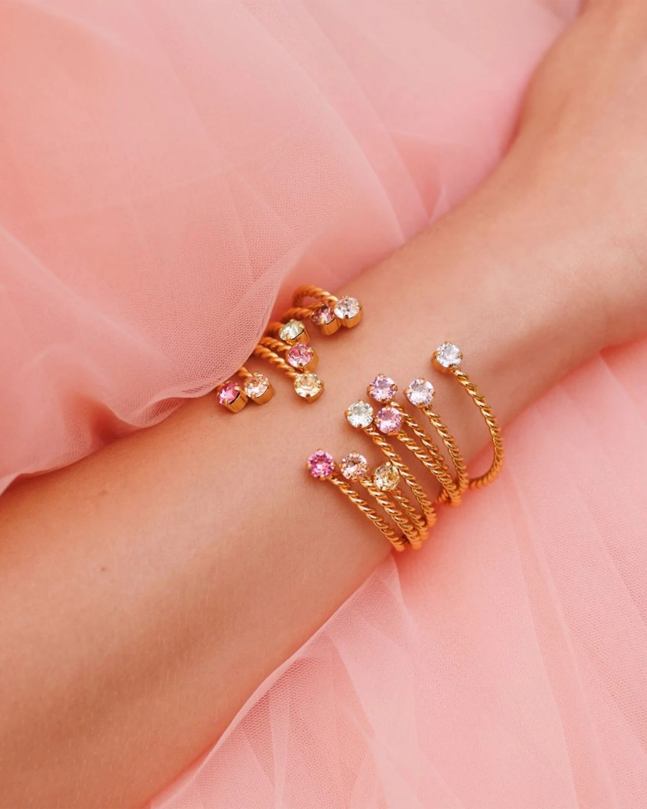 Mini Twisted bracelet rose