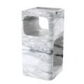 Adler sidobord white marble