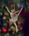 Ballerina Christmas Ornament Champagne