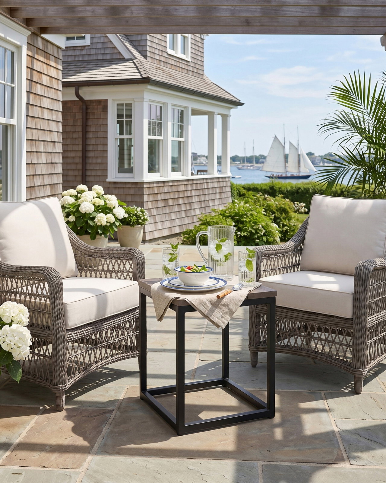 Marbella armchair with Anson side table