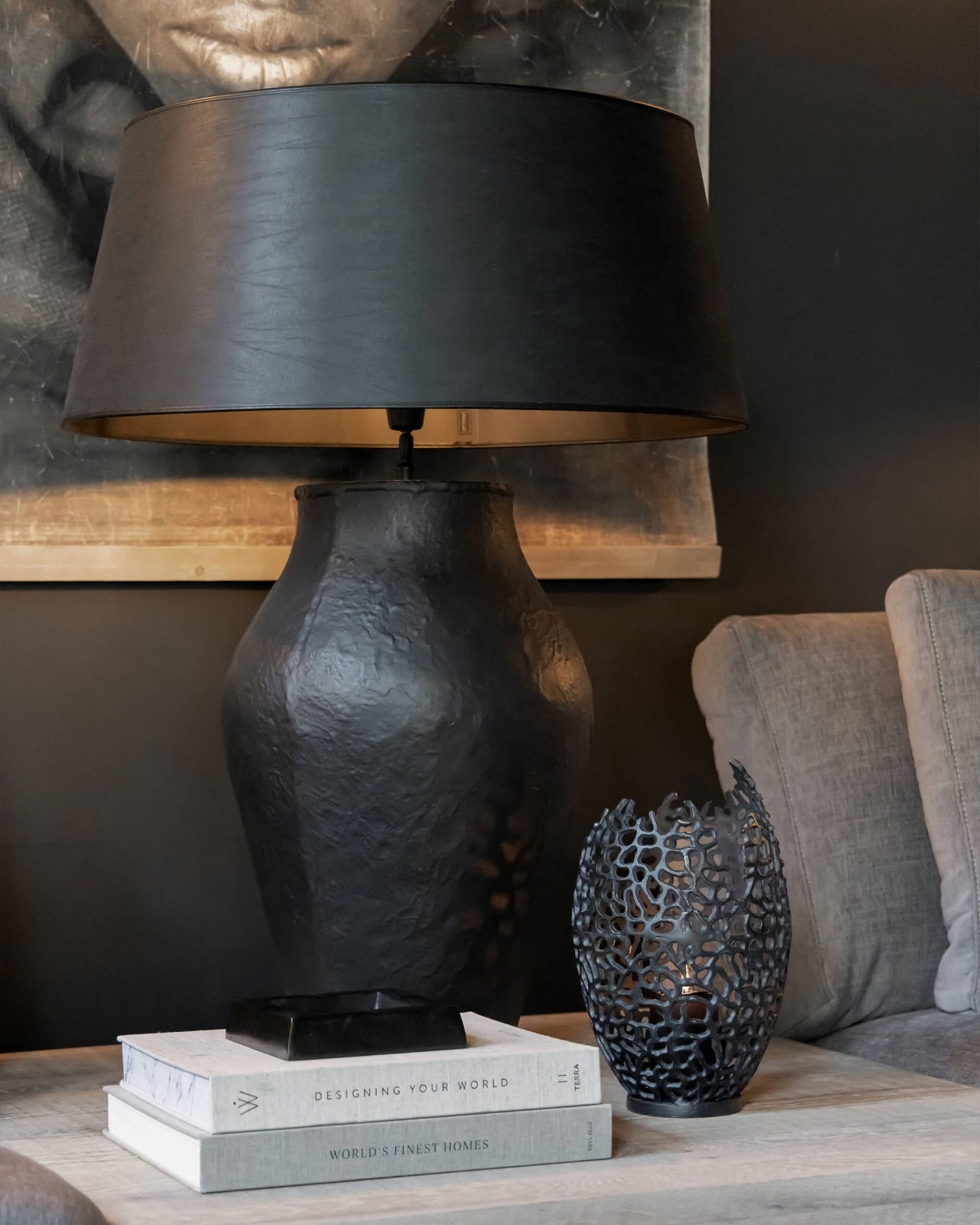 Fiora Table Lamp Black