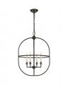 Desmond Open Oval Lantern Black