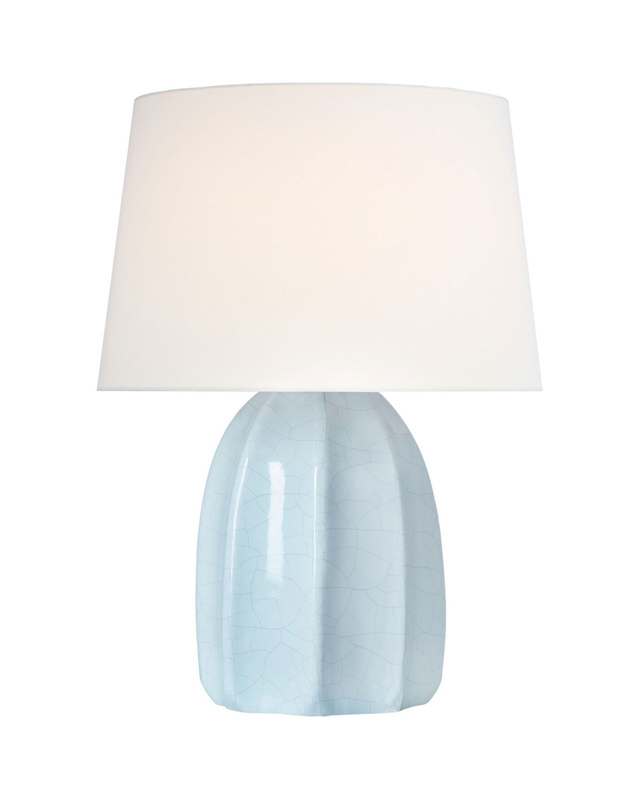 Melanie 12" Cordless Accent Lamp Crackled Moonseed