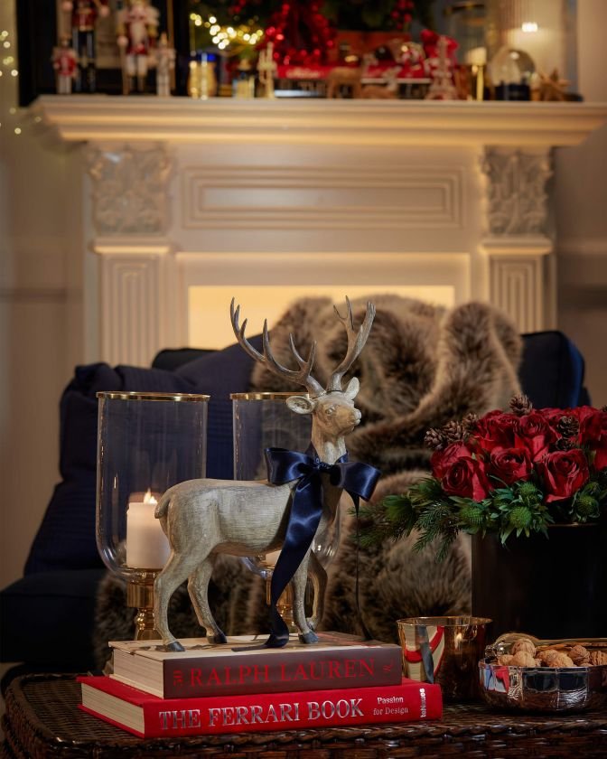 Harvey deer Christmas decoration brown mottled - Newport