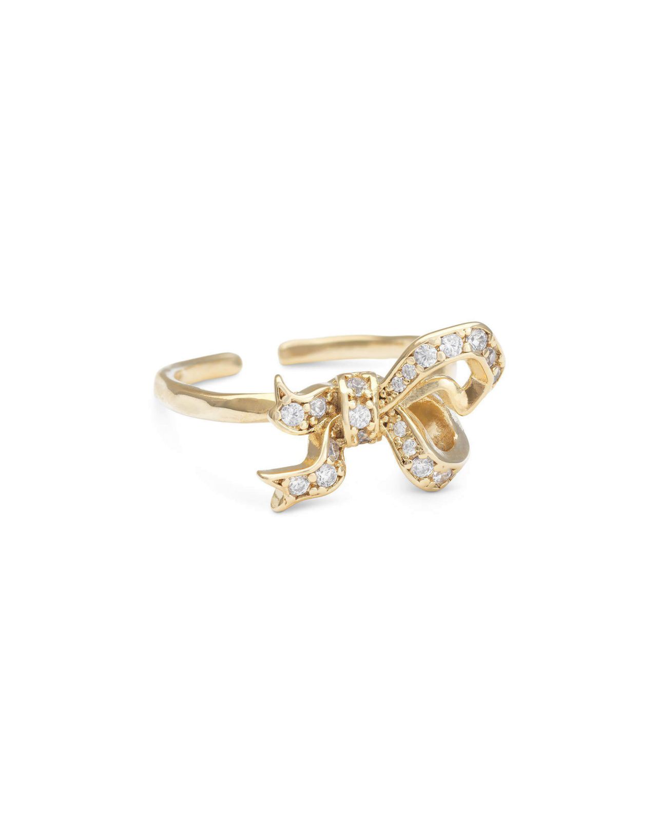 Versailles bow ring crystal