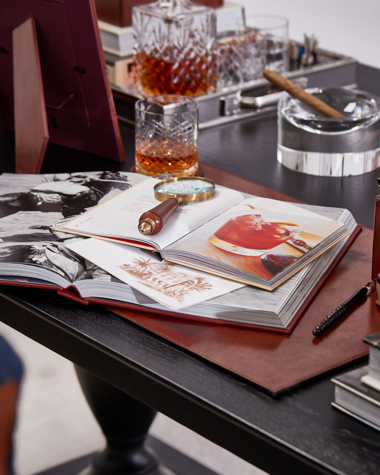 Kensington skrivbordsunderlägg läder