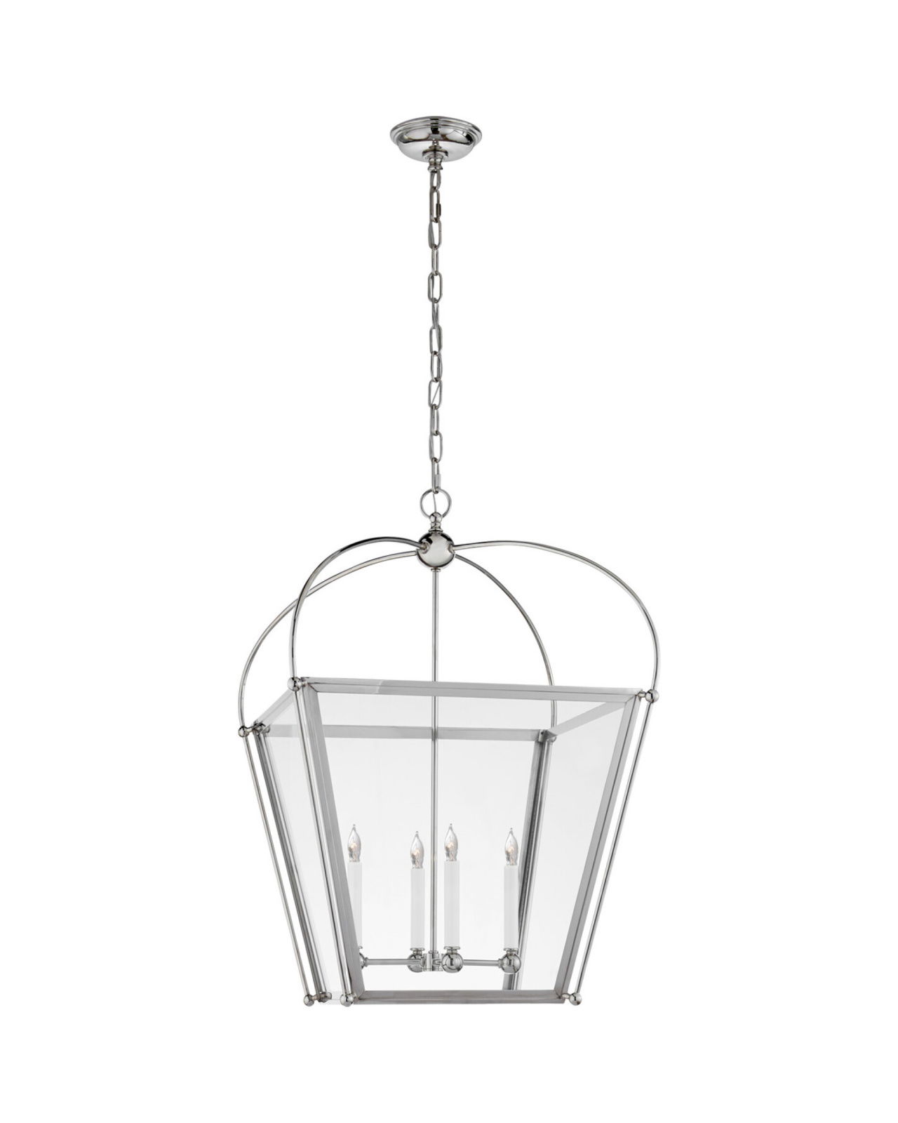 Riverside Medium Lantern Polished Nickel