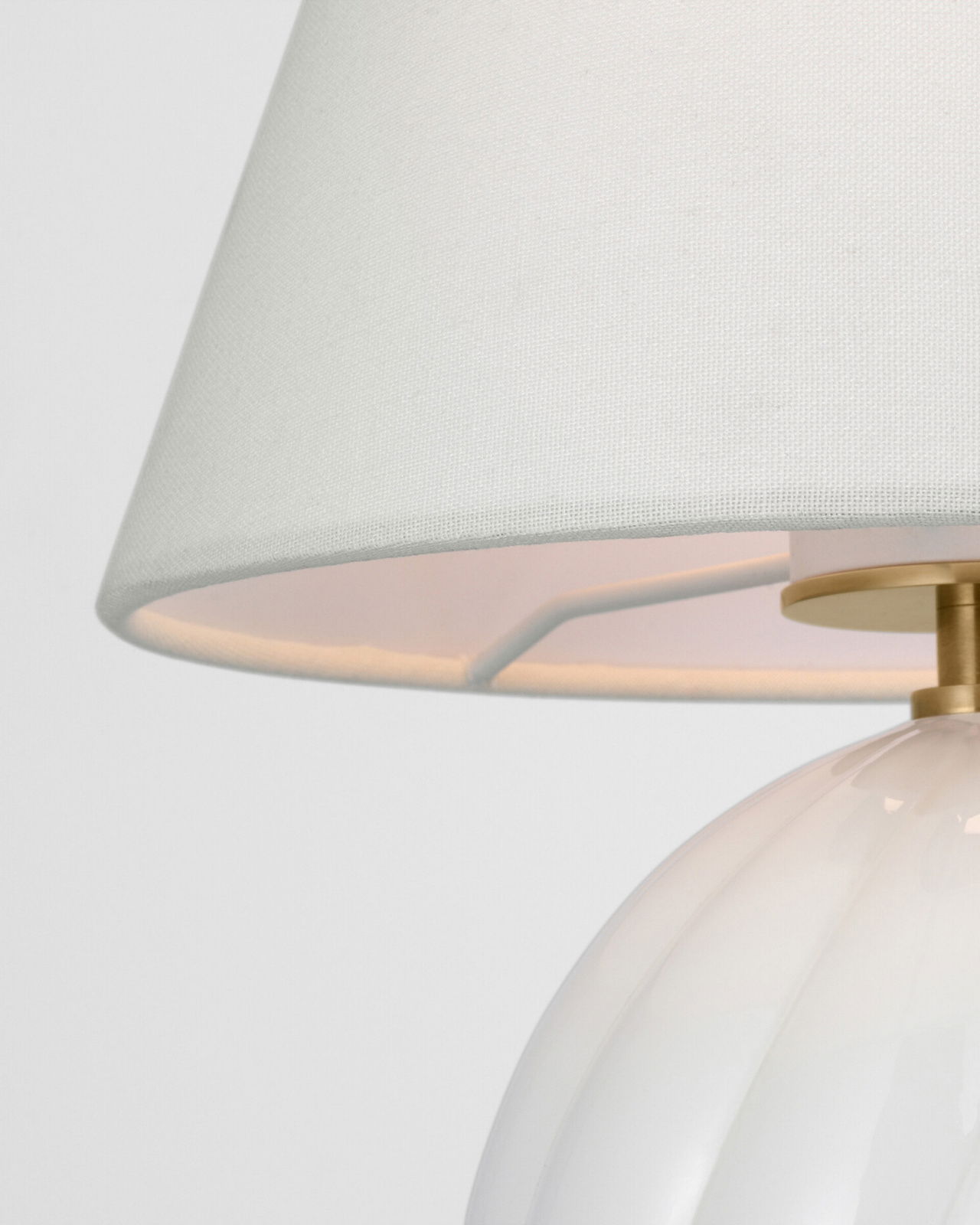 Talia 13" bordslampa sladdlös vitt glas