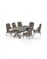 Brussel Dining Chair With Cross Dining Table