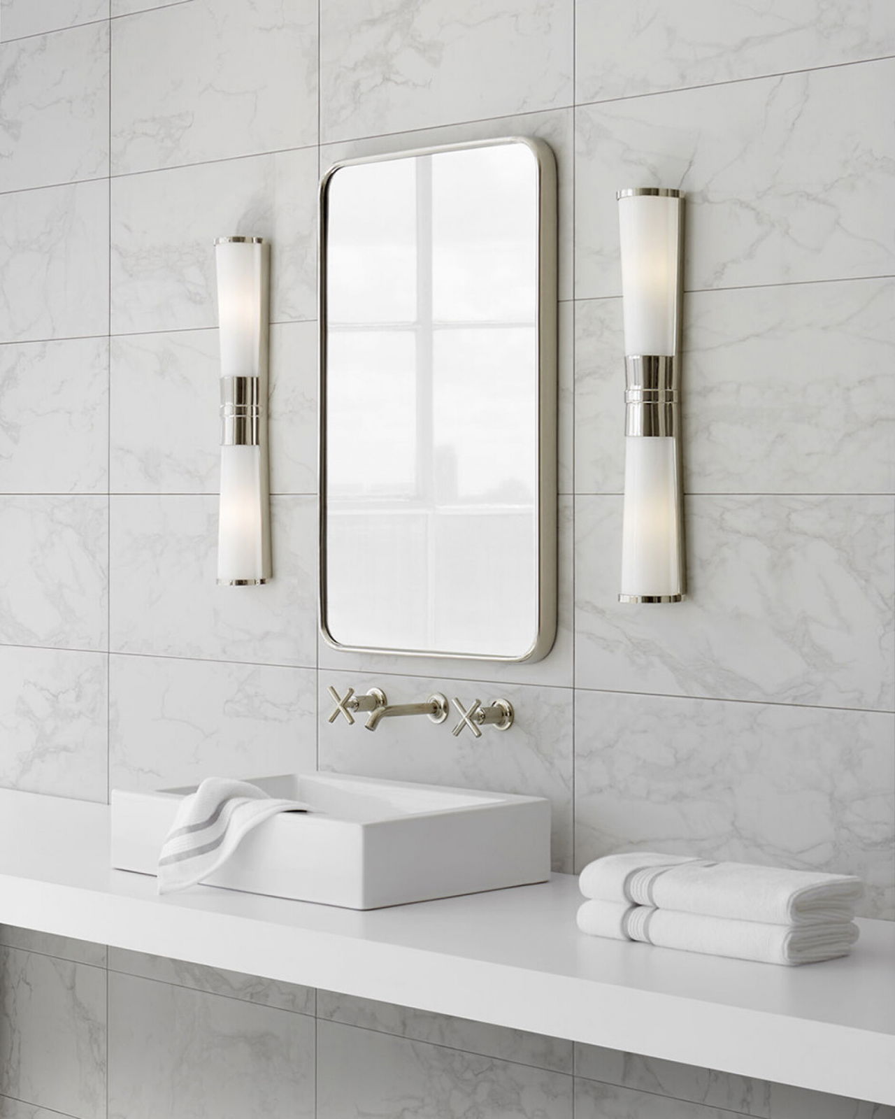 Carew Linear Sconce Polished Nickel
