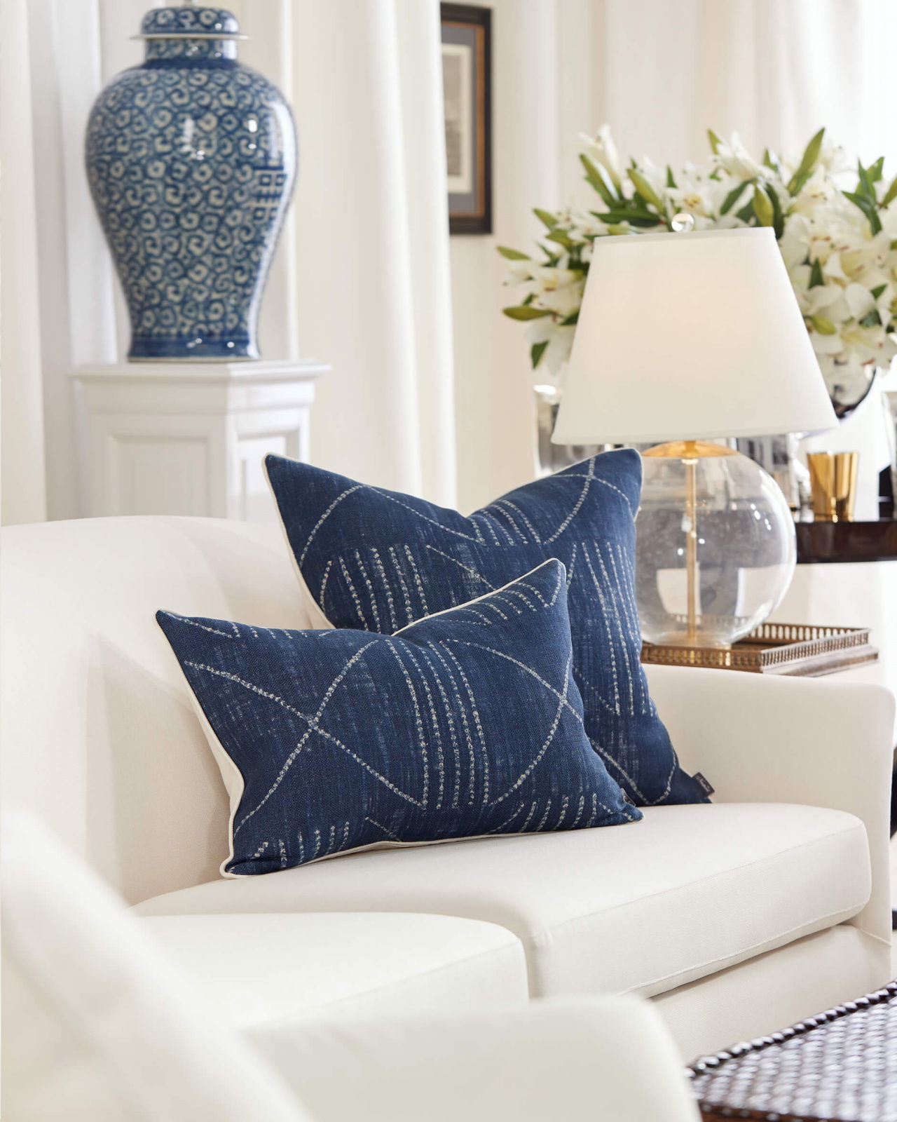 Lagos kuddfodral indigo