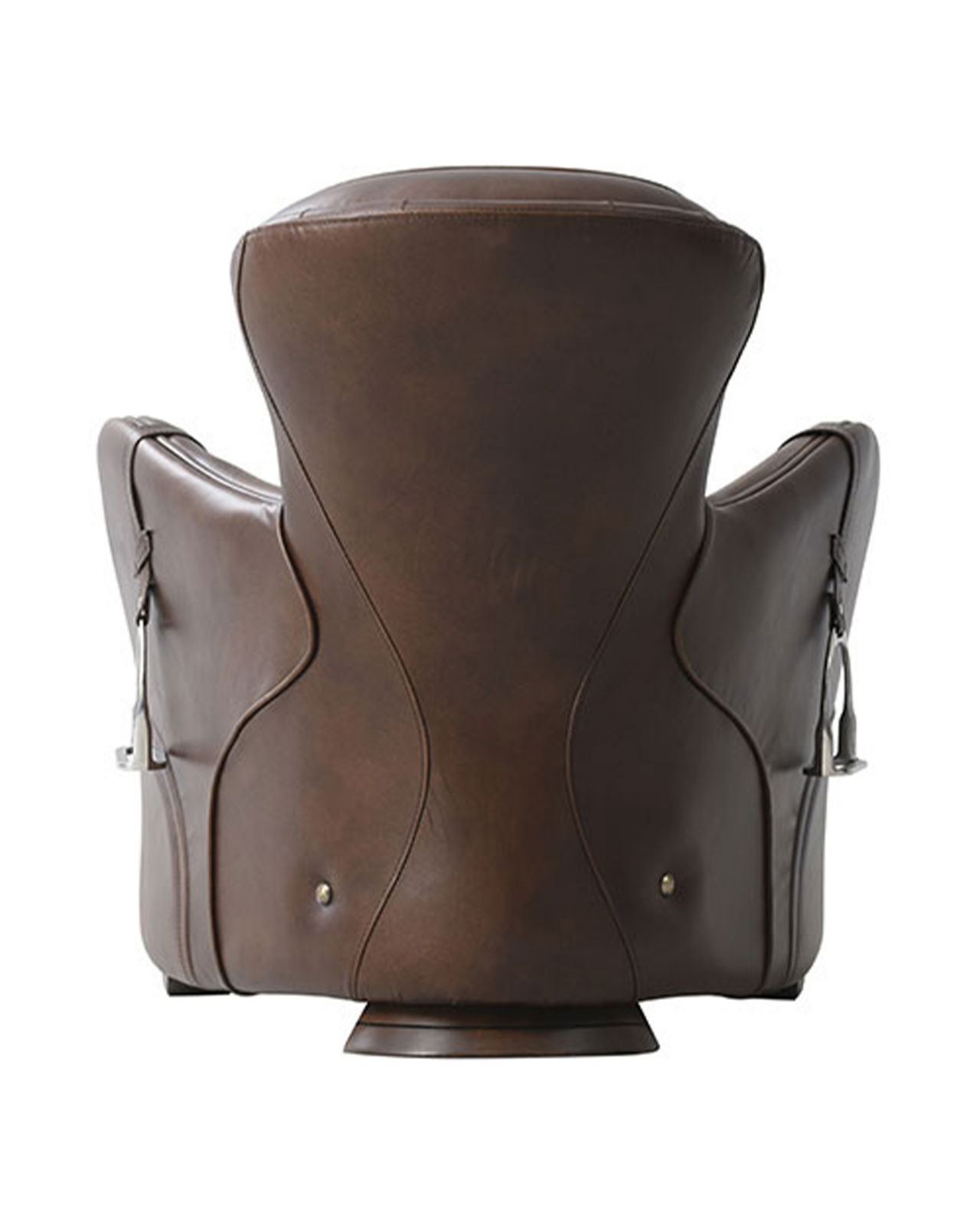 Saddle Leather Armchair Vintage Cigar