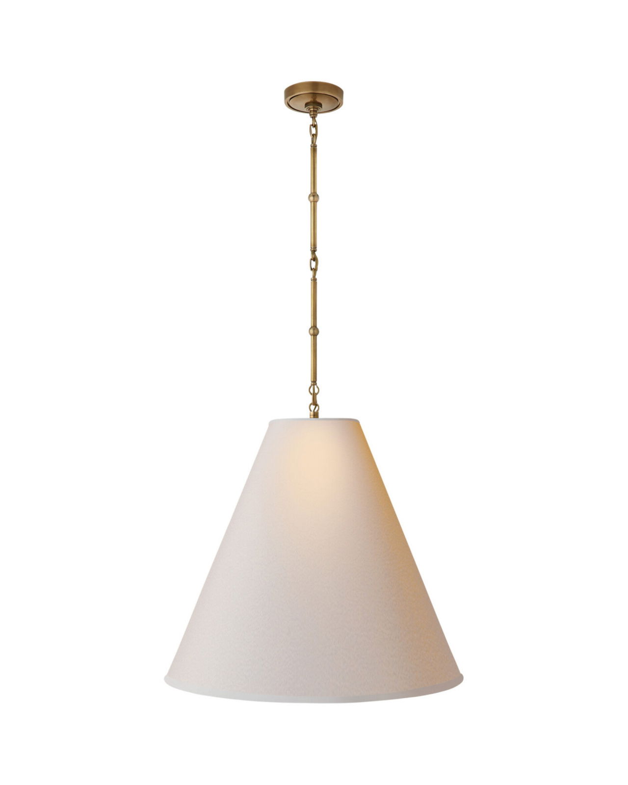 Goodman Hanging Lamp Antique Brass/Natural L