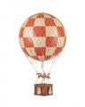 Royal Aero Luftballong rutig röd