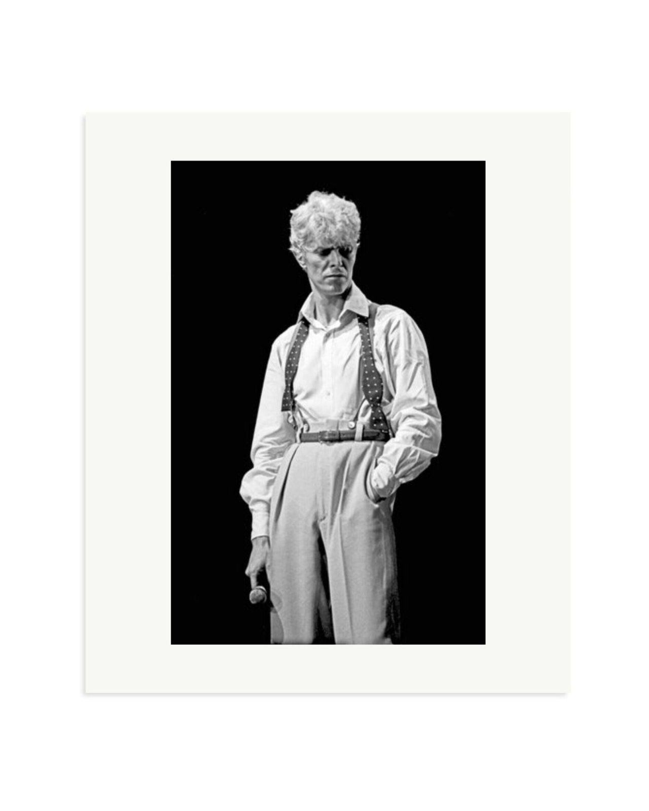 David Bowie 1983 Black and White Print Only / Large