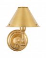 Anette Single Sconce Natural Brass