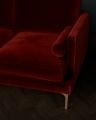 Bonham soffa 3-sits sangria/mässing