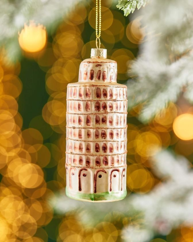 Det skjeve tårn i Pisa julepynt
