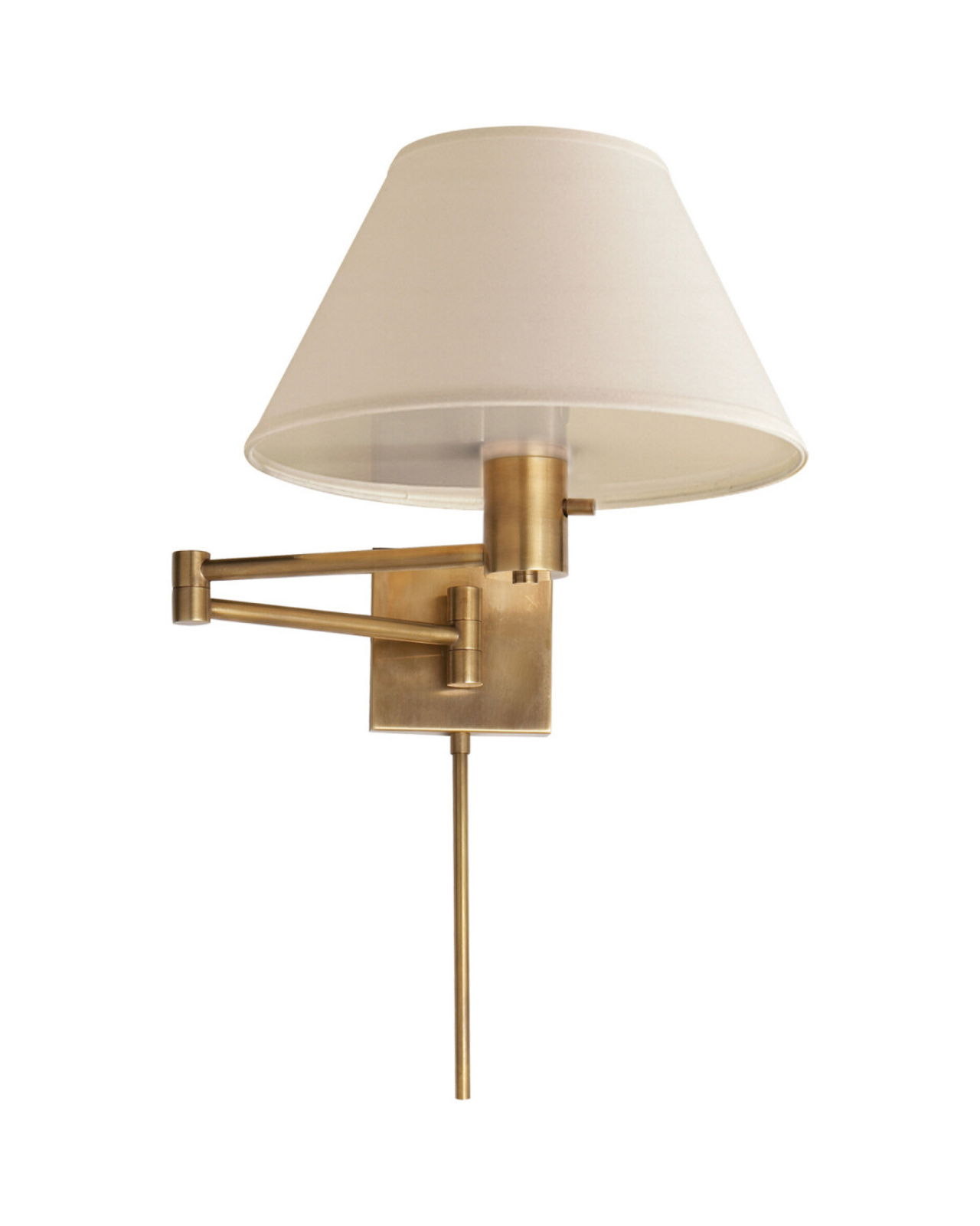 Classic Swing Arm Wall Lamp Antique Brass