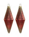 Corinne Ornaments Red 2-pack