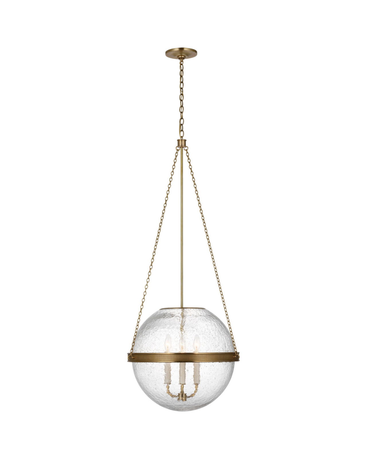 Reese 18" Globe Pendant Brass