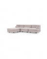 Malaga sofa mauritius light grey left