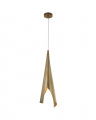 Piel Wrapped Pendant Antique Brass Medium