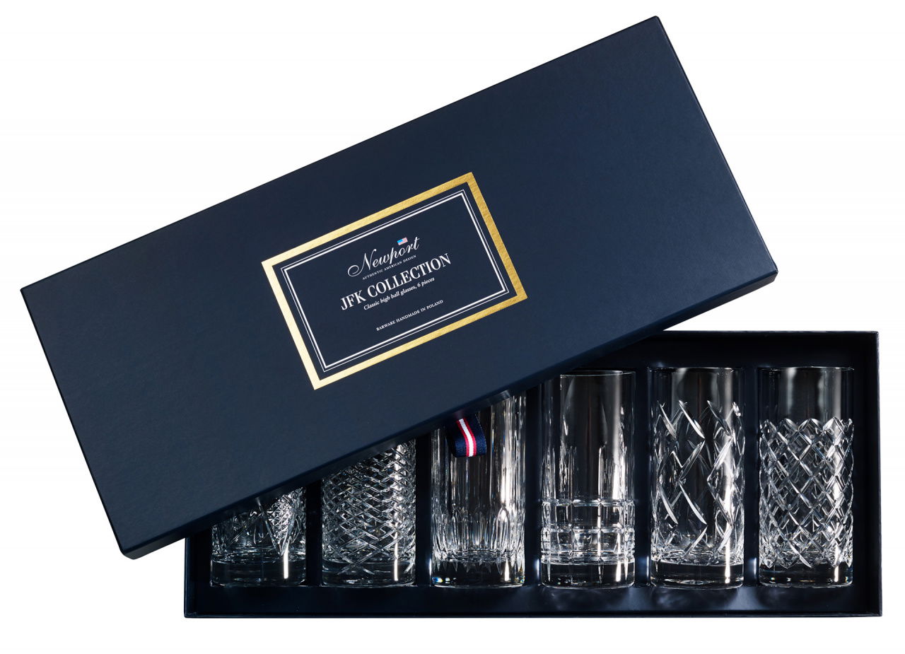 JFK Highball-Gläser Kristall 6er-Pack OUTLET