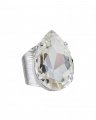 Perfect Drop ring crystal rhodium