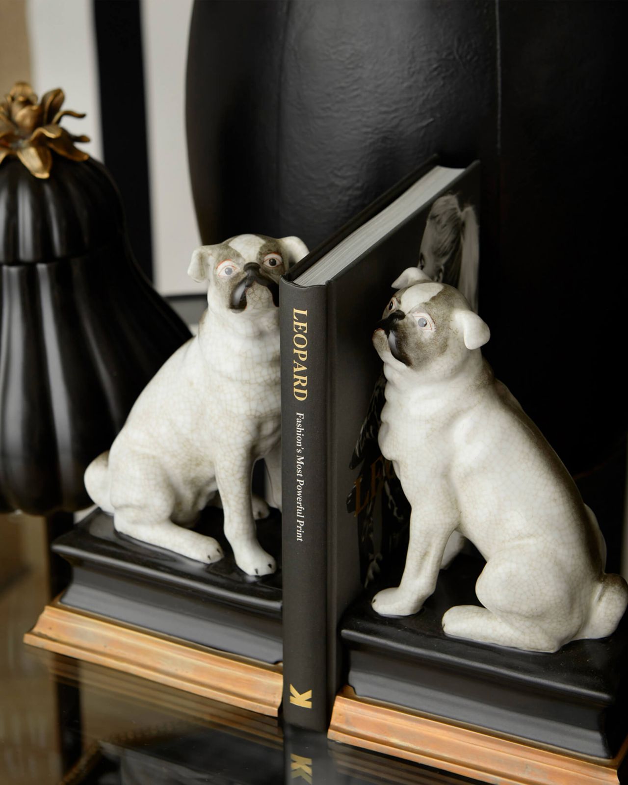 Dough Pug Bookend Nature 2-set