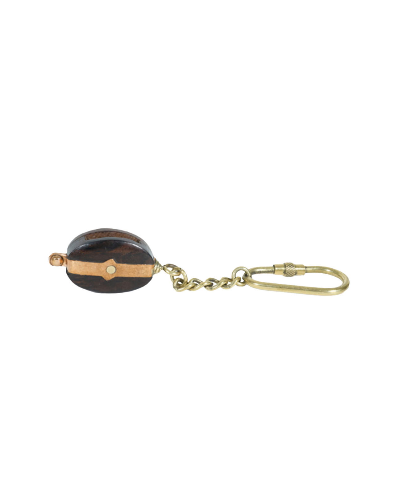 Block Keychain Brown