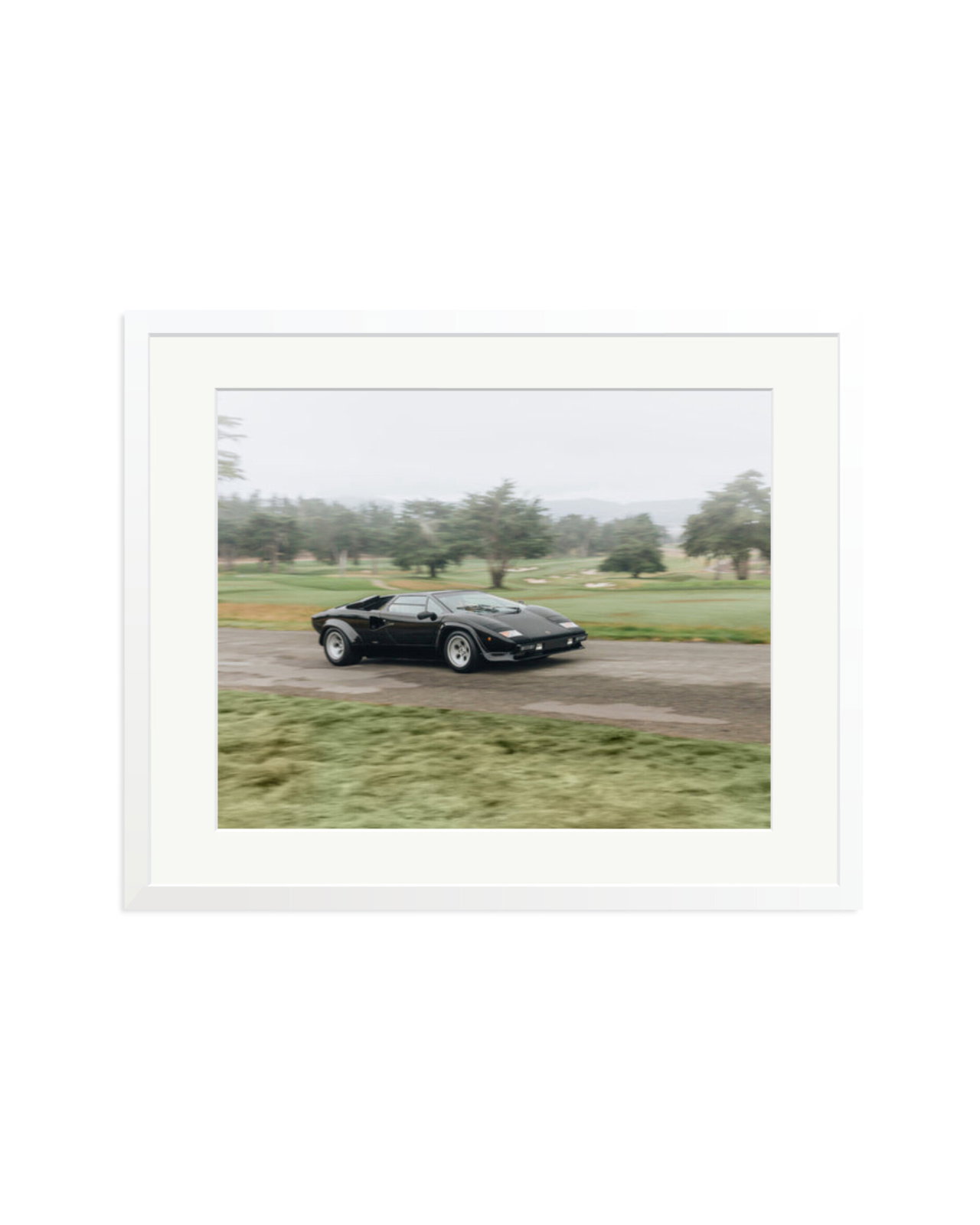 Black Lamborghini Countach White / XL