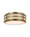 Perren 18" Flush Mount Natural Brass