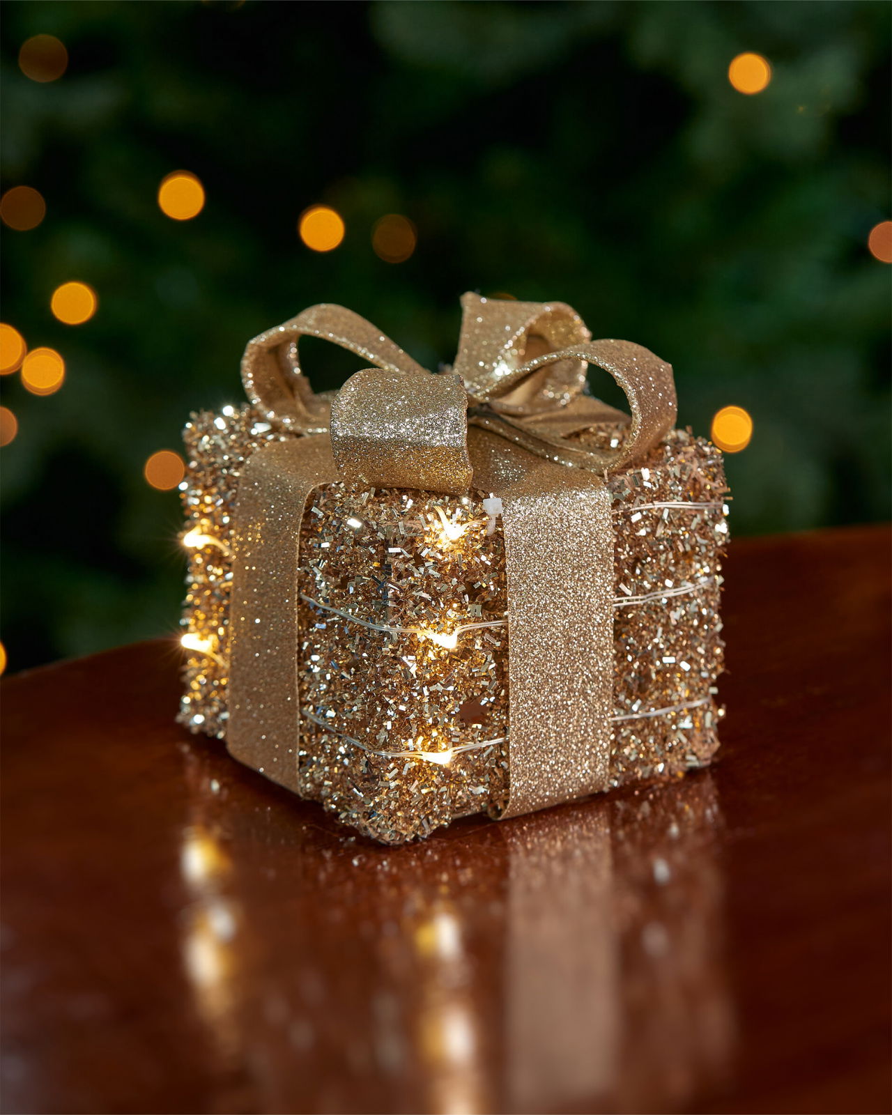 Ophelia paket LED juldekoration champagne