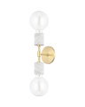 Asime vegglampe antikk messing