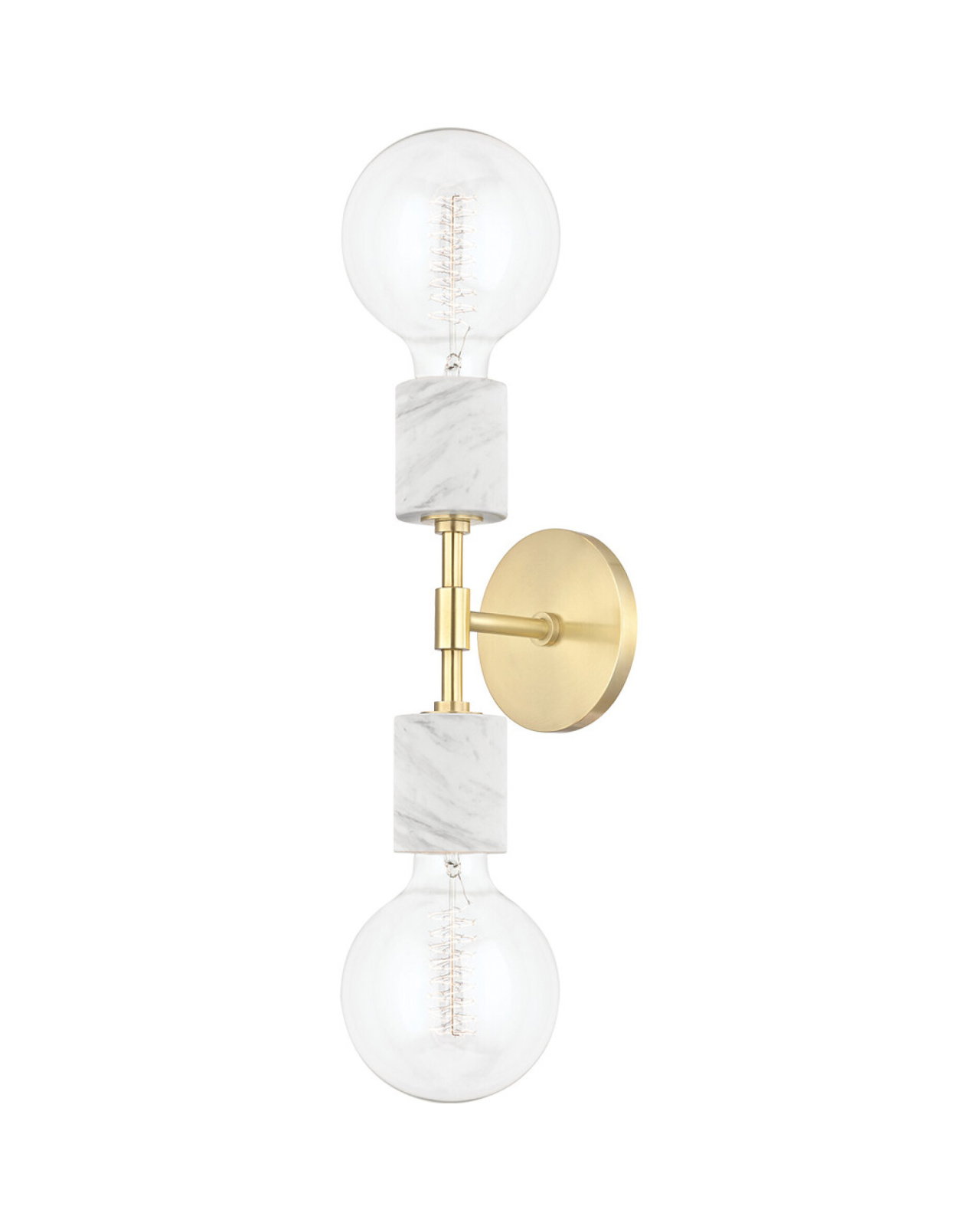 Asime vegglampe antikk messing
