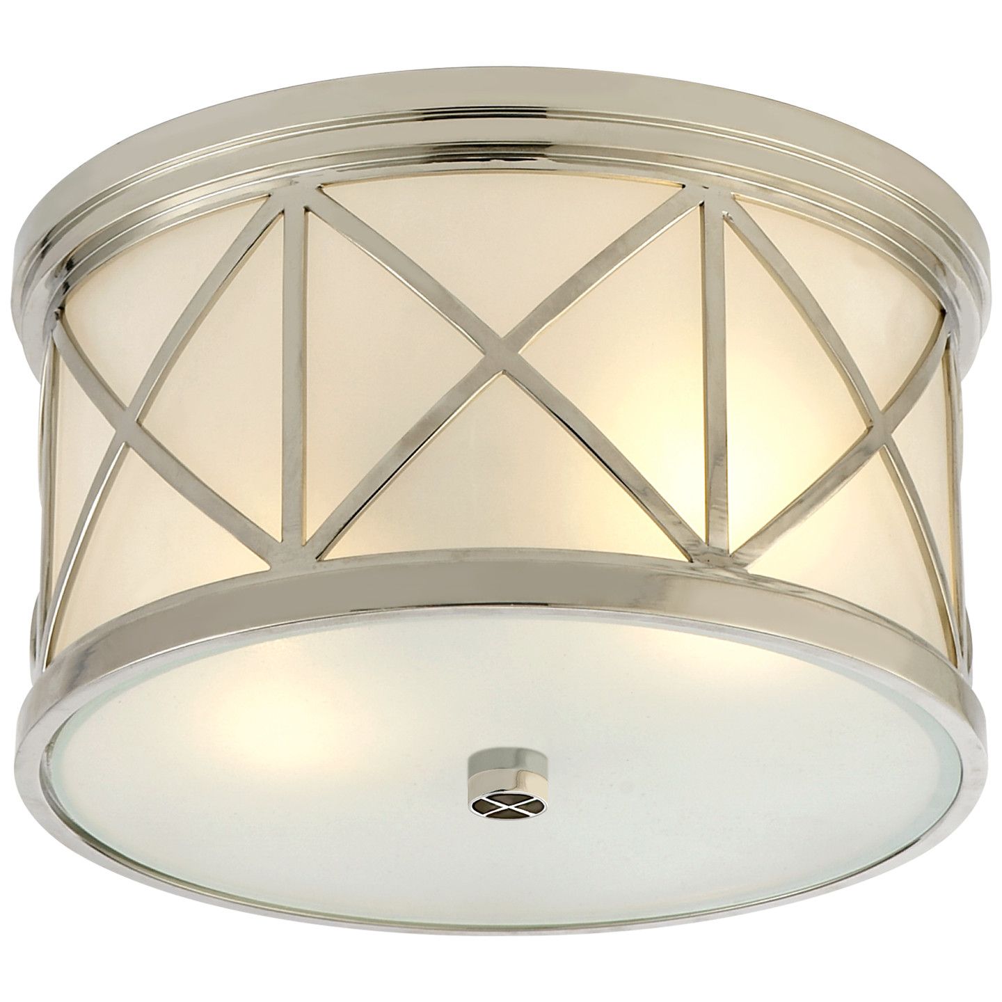 Montpelier Small Flush Mount Polished Nickel