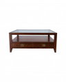Martino coffee table with glass top Noble Brown