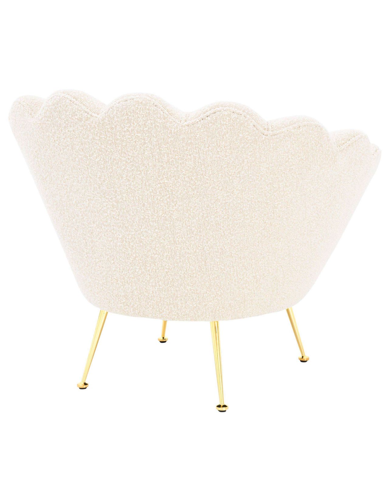 Trapezium fåtölj bouclé cream