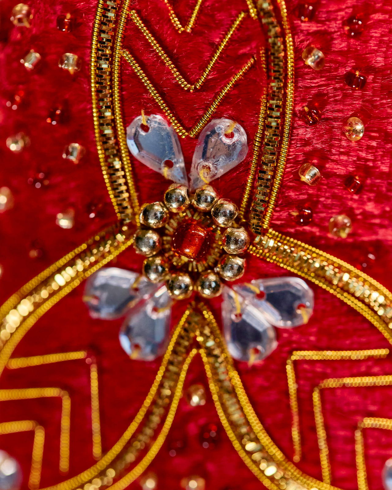 Hyde klocka julgransdekoration röd