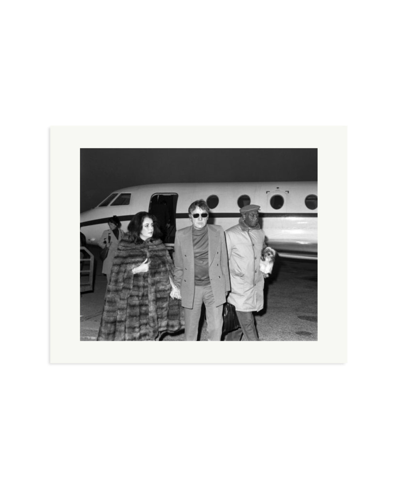 Burton And Taylor At Airport Print Only / Medium