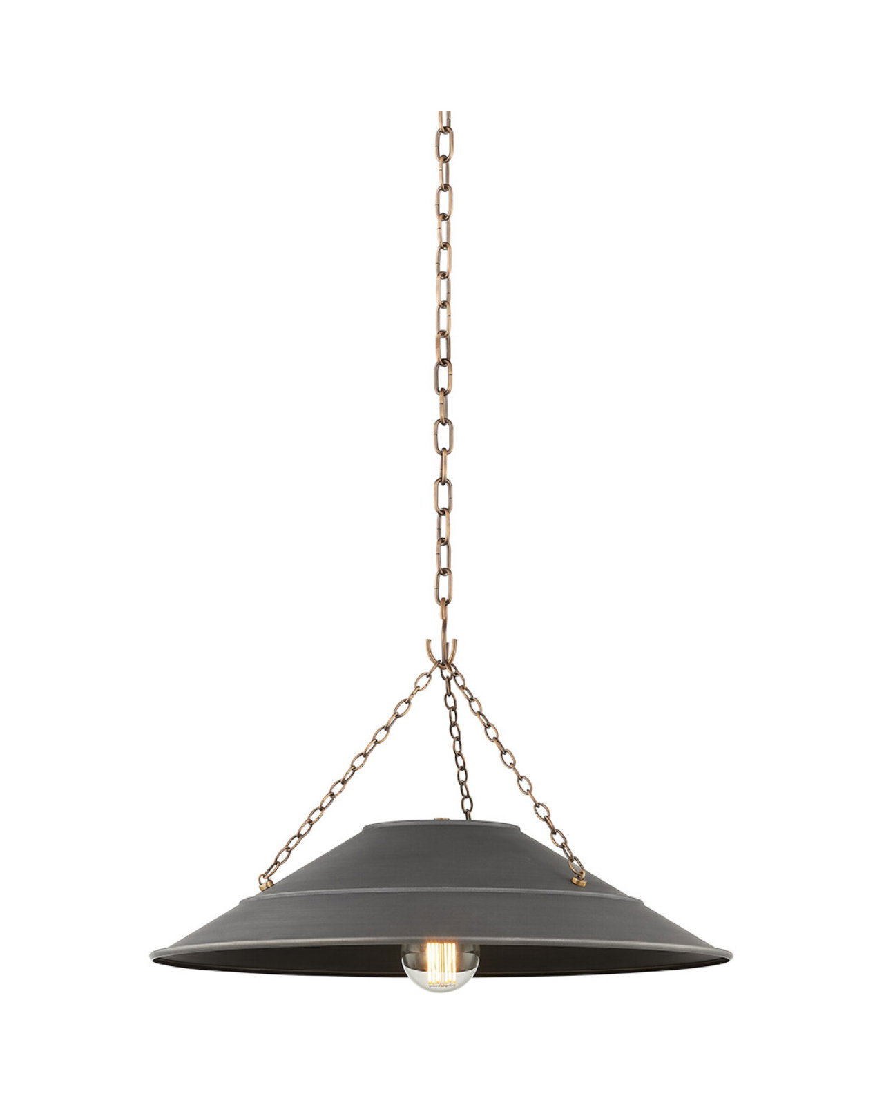 Arcane taklampe messing