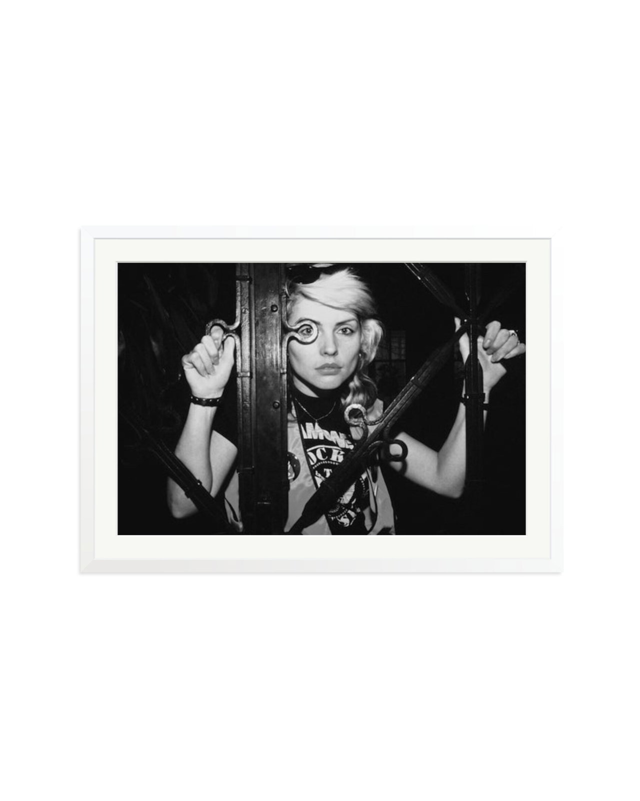 Debbie Harry of Blondie Black & White White / XXL