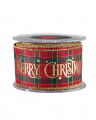 Merry Christmas textiellint tartan 9m