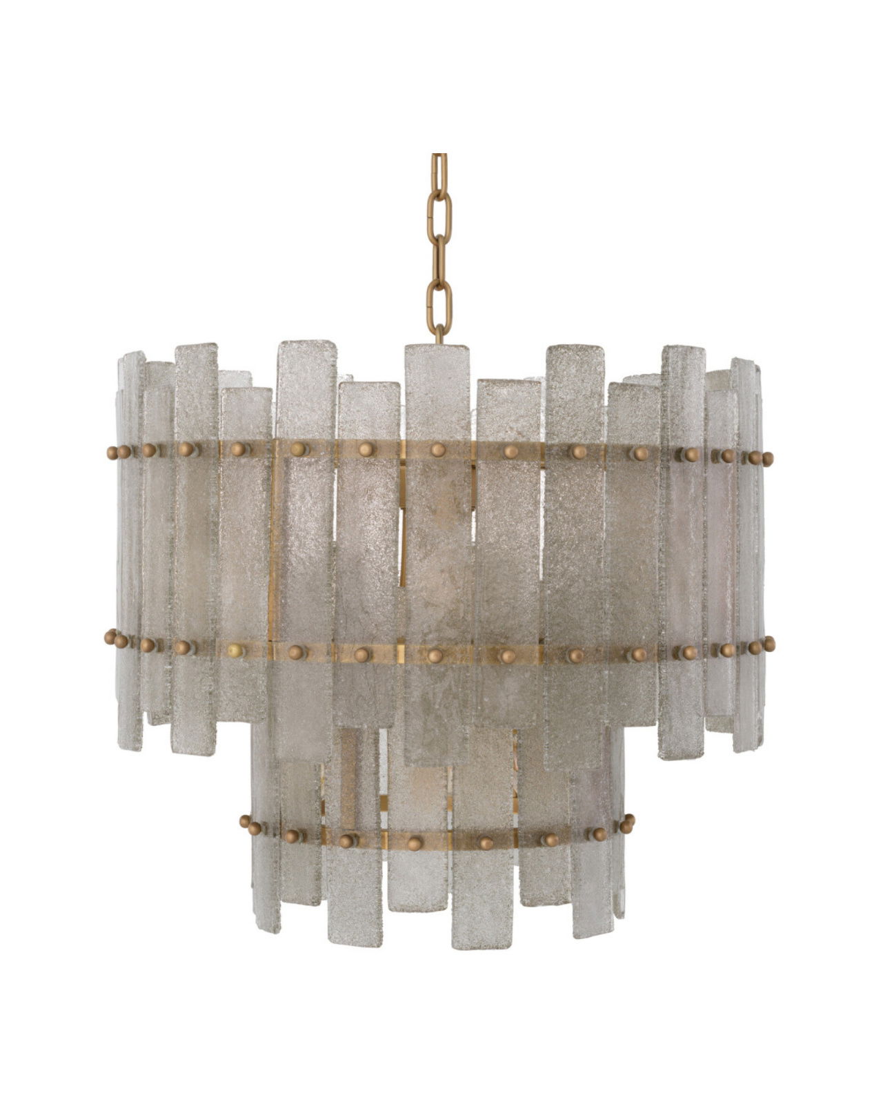 Caprera kroonluchter antiek messing