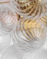 Talia Sconce Burnished Silver Leaf L