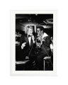 Johnny Hallyday and Sammy Davis Jr. White / XXL