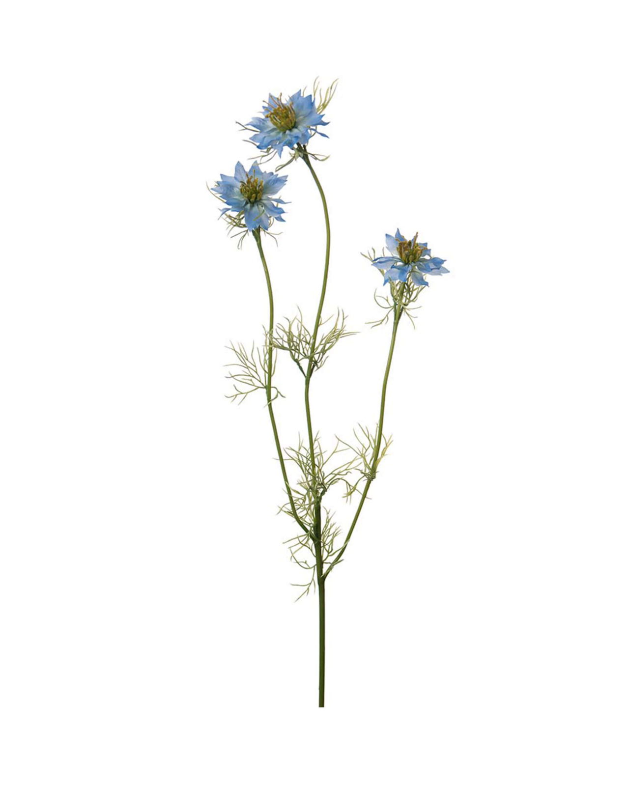 Nigella faux flower blue